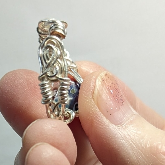 Colorful Wire Wrapped Ring - Picture 4 of 4